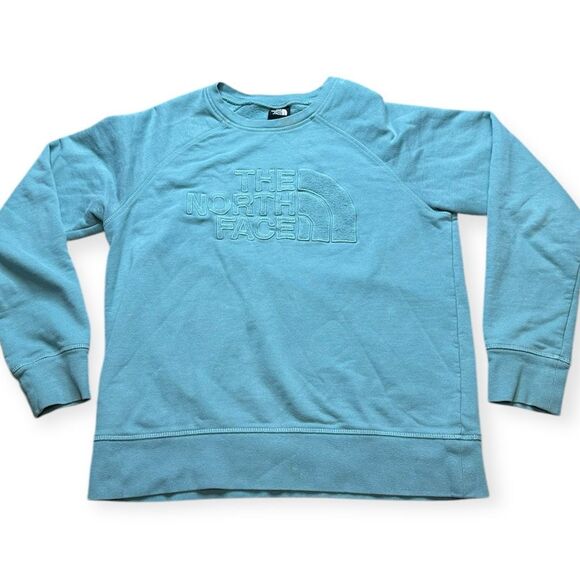 THE NORTH FACE Women's Blue Sobranta Crew Neck Sweatshirt Size Large - Picture 1 of 4